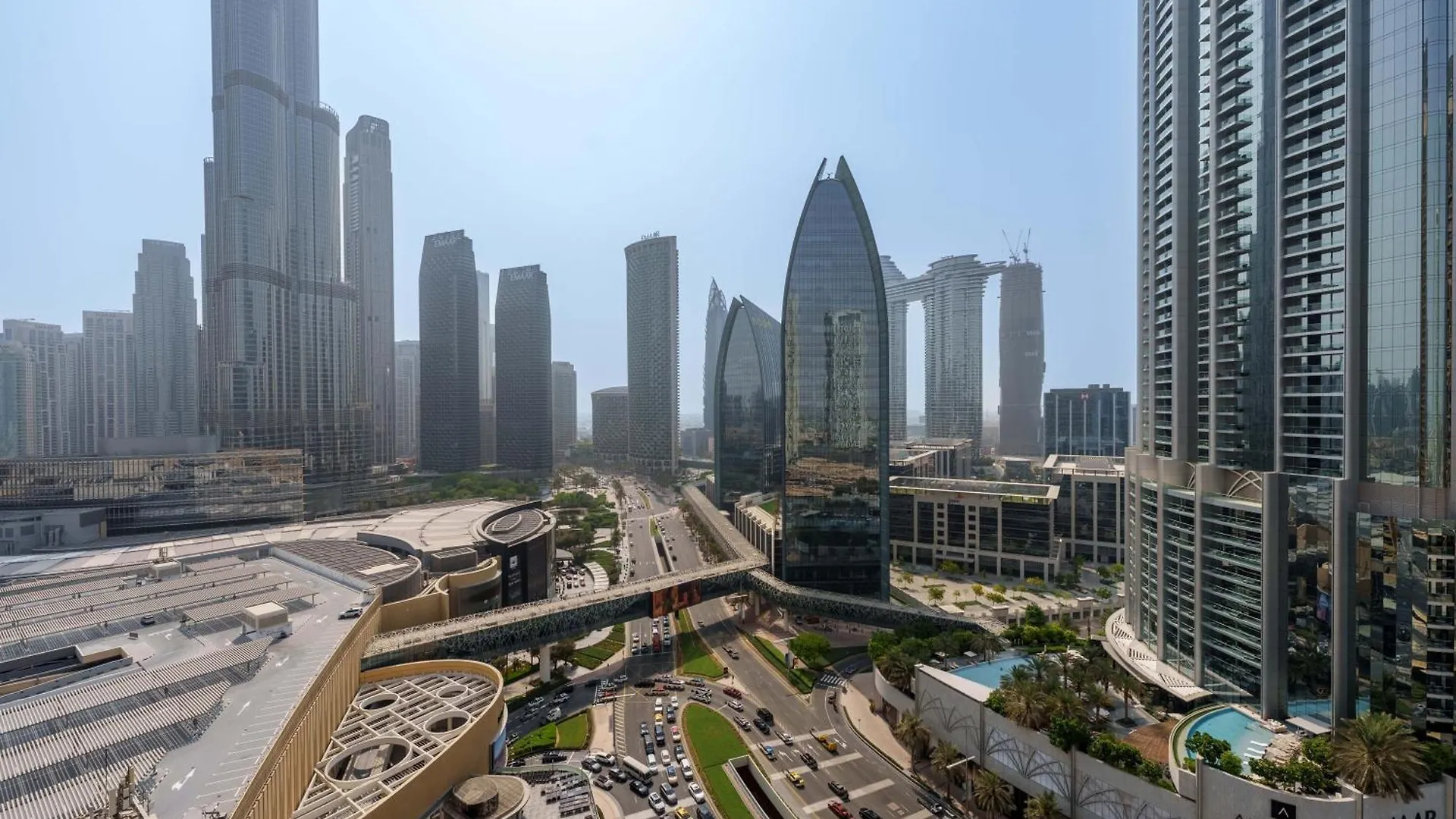 Maison Privee - Dazzling Studio With Direct Burj Khalifa Views 두바이